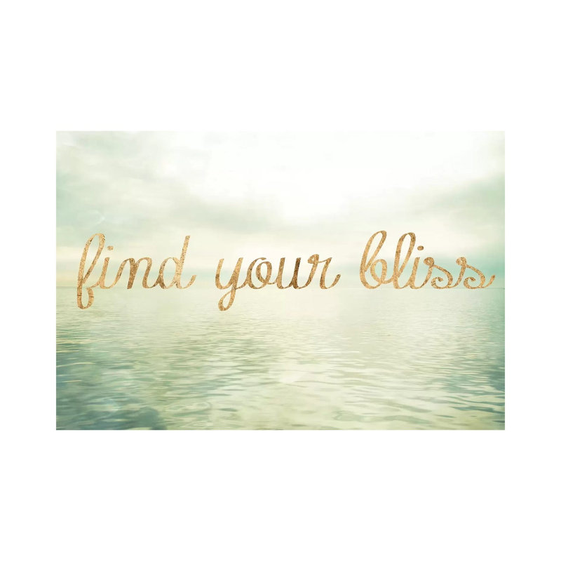 Water Bliss I by Sonja Quintero - Wrapped Canvas Print, 30.48 cm H x 45.72 cm W