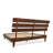 Caden Solid Wood Platform Bed with Adjustable Headboard, Mid-Century Modern-482096209-482096221
