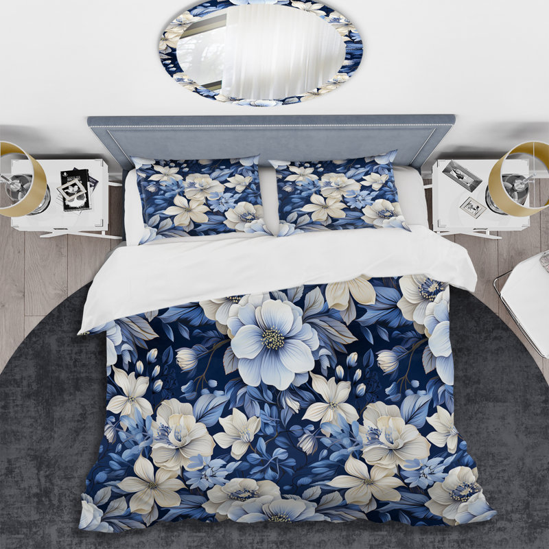 Ensemble de housse de couette Mavish, Housse de couette pour grand lit et 2 taies décor