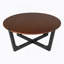 TABLE BASSE EN BOIS ACACIA, BRUN ET NOIR