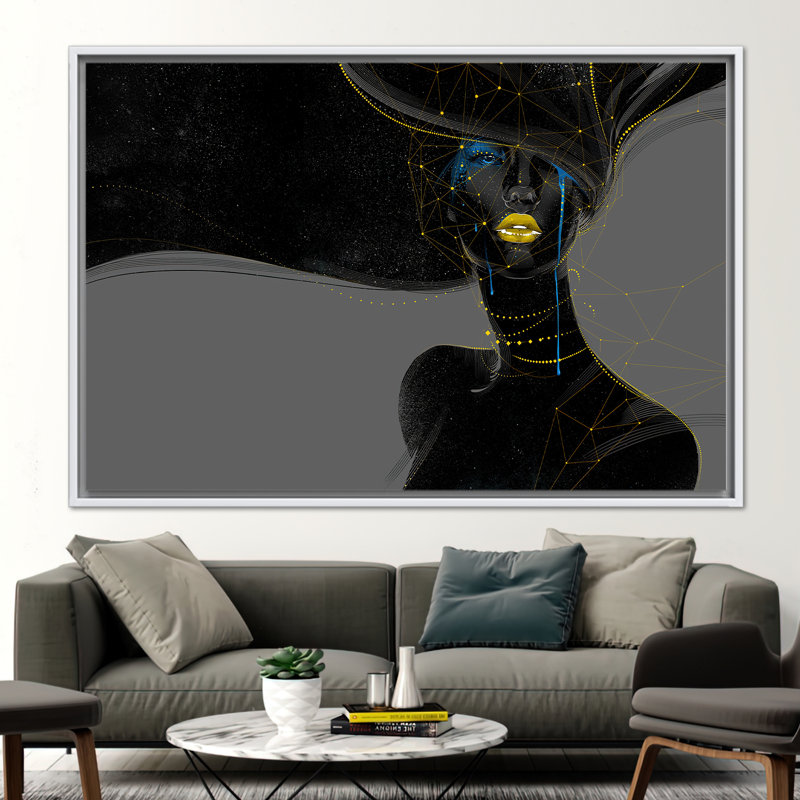Print on Canvas, 40 cm H x 60 cm W, Framed Print without Mat, White