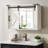 White Cabinet with LED Lights Mirror