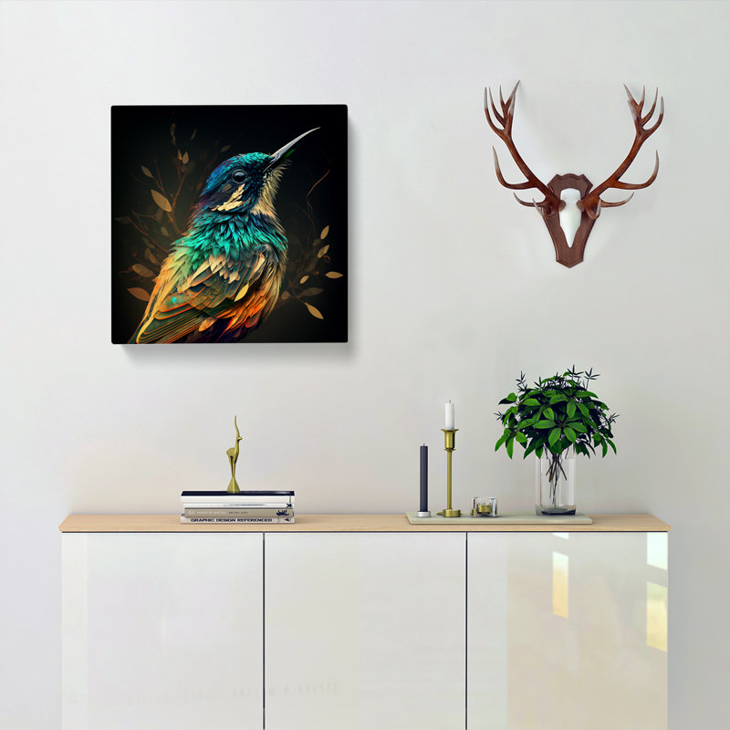 Bird Digital Art - Wrapped Canvas, 35cm H x 35cm W x 3cm D