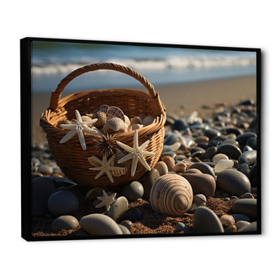 Plage, collage sur toile