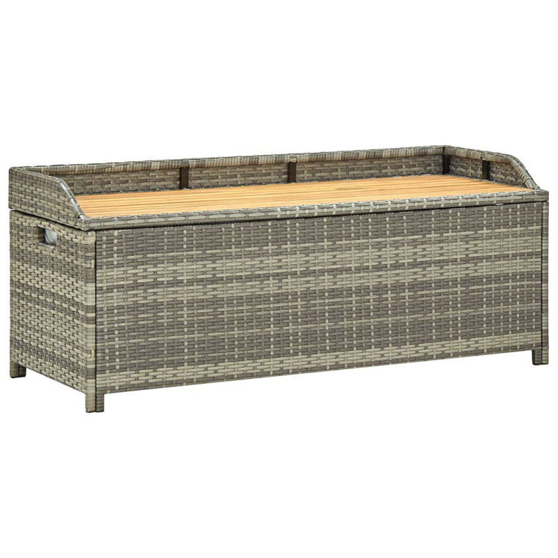 Colberta Solid Wood/Wicker Outdoor Bench