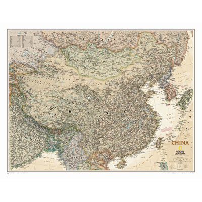 China Classic Wall Map