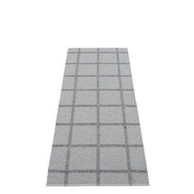 Ada Hand Loomed Geometric Shapes Area Rug in Grey