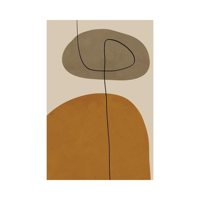 Organic Abstract Shapes II by Alisa Galitsyna - Wrapped Canvas Gallery-Wrapped Canvas Giclée