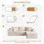 Canapé modulaire rembourré avec chaise longue en L 108 po Vivelle-1043177399-1069353962