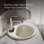 Lavabo de salle de bain ovale encastrable avec trop-plein Farmington-1461368365