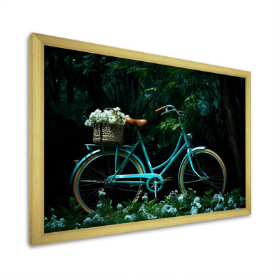 Teal Tour II - impressions sur toile de bicyclette