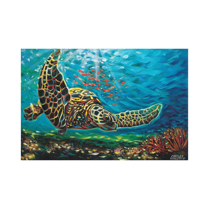 Deep Sea Swimming I by Carolee Vitaletti - Wrapped Canvas Print, 152.5 cm H x 101.5 cm W