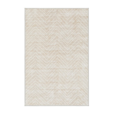 Tapis à chevrons beige