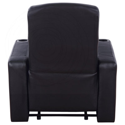 Ensemble de fauteuils inclinables pour cinéma maison avec cuir pleine fleur et design mural