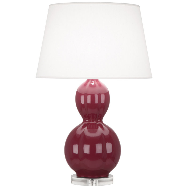 Randolph Table Lamp, Mayo Teal , Lucite