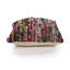 Housse de coussin rouge / multicolore tissée à la main avec matériaux abstraits recyclés-2112258580