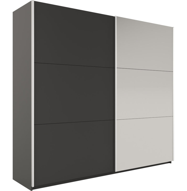 Manufactured Wood Wardrobe, Black Matt