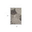 Tapis extérieur gris antidérapant 3 pi x 5 pi à motif floral