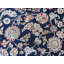 Tapis oriental bleu marine en soie noué à la main 5 pi 10 po x 9 po 743FE4ED248740A59079989F6320F881