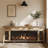 74.3 Inch TV Stand with 48" Electric Fireplace, Extra Large Entertainment Center Media Console Table