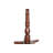 15.75 Inch Round Small End Table, Wooden Pedestal Side Coffee Tables, Vintage Accent Nightstand For Living Room, Bedroom, Entryway (Walnut)-1692512191