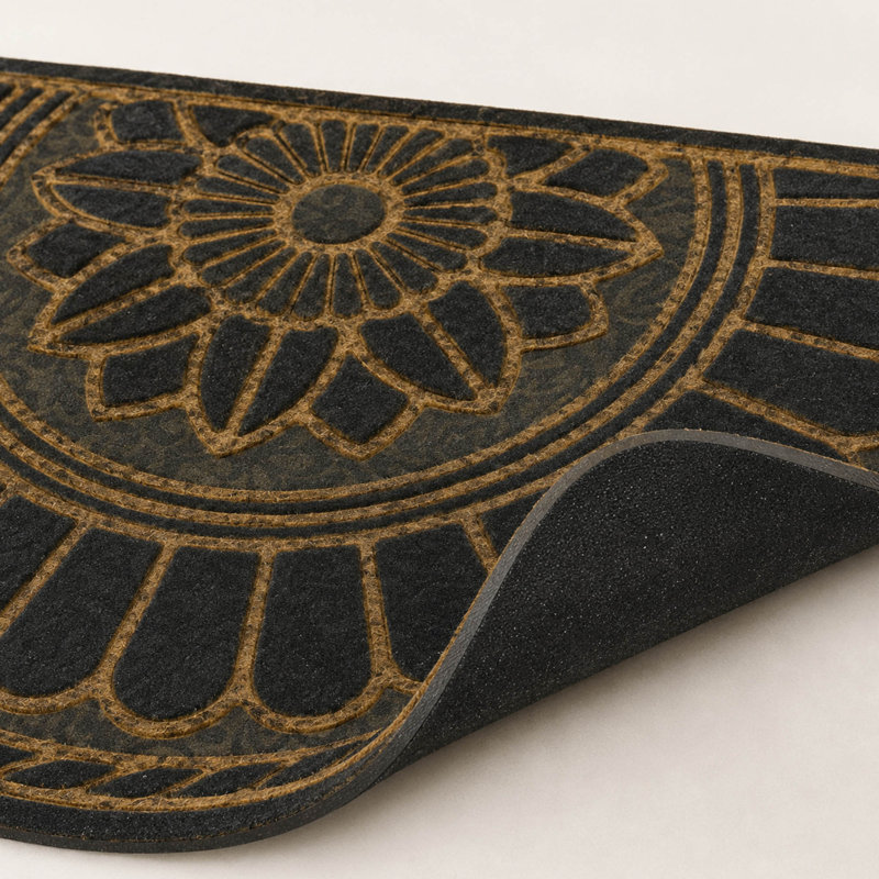 Paillasson d'extérieur avec motif décoratif tourbillonnant