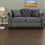 Luxueux canapés Chesterfield 2 places en velours pour le salon