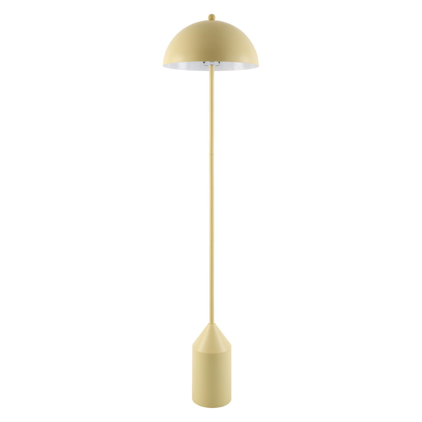 Jemma 59'' Iron Floor Lamp, Yellow, Yellow