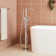 Drea Floor Mounted Tub Filler with Built-In Diverter