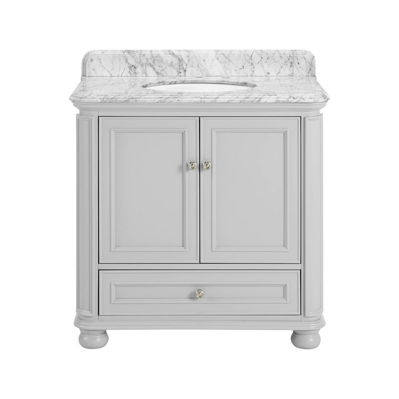 Meuble-lavabo 36 po avec comptoir et dosseret