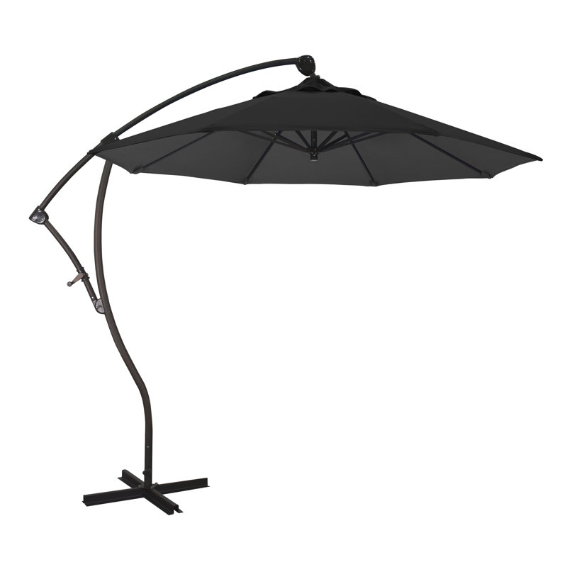 Parasol en porte-à-faux 9' Welwyn, Noir - Pacifica