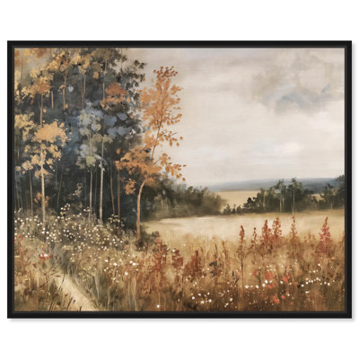 Art Remedy Farmhouse Landscape Canvas, Autumn Palette