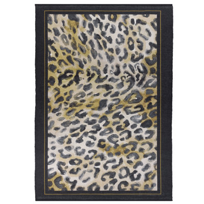 Leopardis Leopard Animal Print Flatweave 120cm X 170cm Indoor / Outdoor Area Rug
