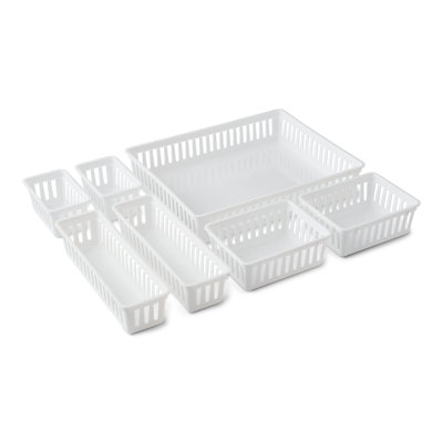 7 Pc Drawer Storage Organizer Bins