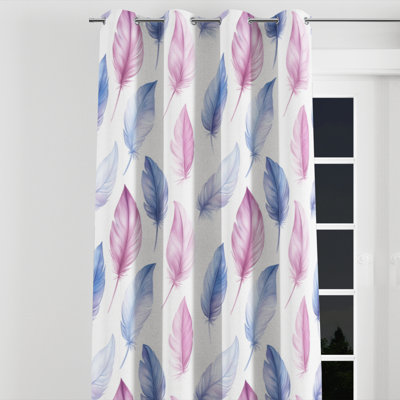 Girls Airy Window curtains - Elegant Baldes Grommet Curtain - 1 Panel