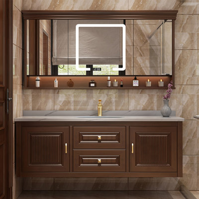 Armoire de salle de bain style américain rétro