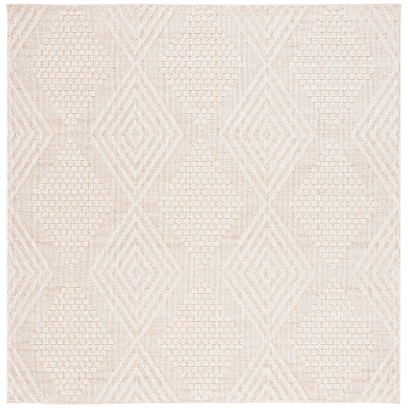 Deveah Performance Geometric Rug, Square 6'7"