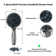 5-Spray Multi-Function Universal Handheld Shower Head Chrome