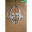Lustre en forme de globe à 9 lumières, lustre en bois avec chaîne réglable pour le vestibule de la salle à manger de la cuisine, ampoule non incluse