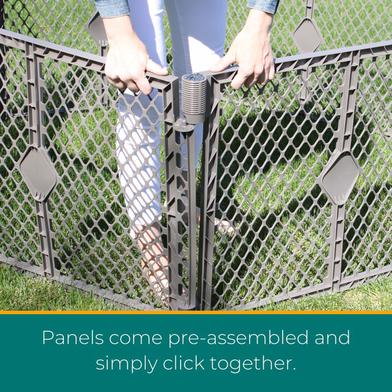PETYARD PLUS 4-PANEL FIELDSTONE PET PEN