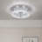 Modern K9 Crystal LED Ceiling Lamp Luminous Stainless Steel Round Ceiling Lamp, Three-Colour Adj