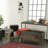 Currie Metal Weathered Bronze Storage Bench with Dark Brown Tufted Faux Leather Set