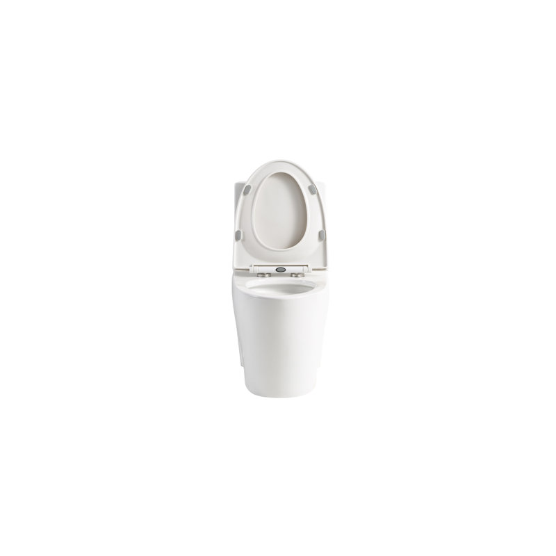 One Toilet, 1.1/1.6 Dual Flush, Ceramic, Glossy White, Comfort Seat For Bathroom Flush , Soft Close Seat, White Finish