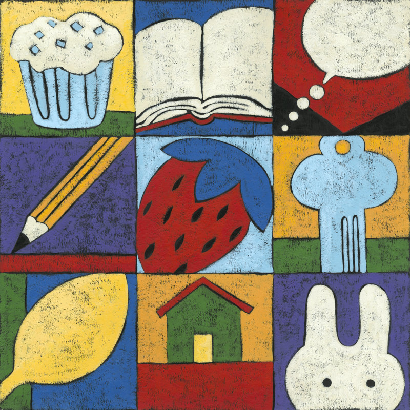 Tell Me A Story I by Chariklia Zarris - Wrapped Canvas Art Prints, 91cm H x 91cm W