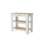 Brooklyn 40 Kitchen Island, Two Shelves, One  Drawer