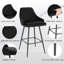 Liftig Upholstered Counter Stool with Metal Frame-1175837417
