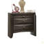 Simple Contemporary 1Pc Nightstand Solid Wood Bedside Table Knob Pulls 2-Drawers Bedside Table-1626320538