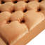 Bois et velours pour repose-pieds - Point à losanges orange, l 51,00 po x P 17,9 po, H 17,35 po-129472032
