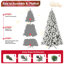 Arbre de Noël 9 pi avec lumières et pied en métal