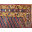 Tribal Geometric Striped Antique Caucasian Karabagh Knotted Rug
